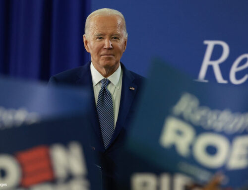 Biden Declares Spiritual Warfare by Making Sign of the Cross at Pro-Abortion Rally