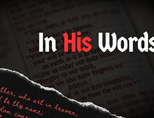 In His words