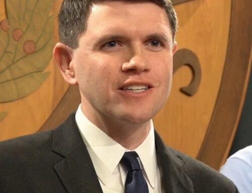 Talarico, With His Left Hand on the Bible